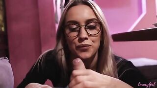 Two sexy girls made a blowjob to their friends in the restaurant, risking much