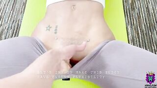 Naive yoga student gets stretched and fucked hard