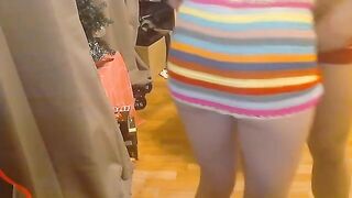 Young schoolgirl fucks and sucks cock at home, showcasing her tight physique