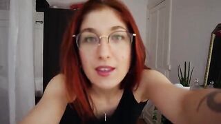 Trish Collins tries on sexy lingerie and shows her perfect figure