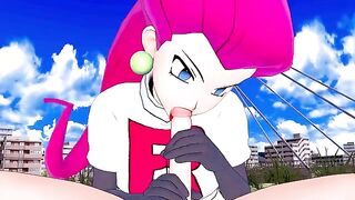 Jessie from Team Rocket wants to fuck your Pokémon in this hot hentai POV