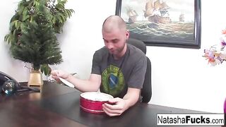 Natasha Nice is too fucking excited about sex with her boss