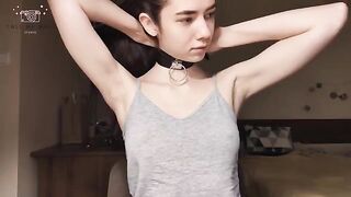 Young schoolgirl gets punished with nipple clamps at a casting session