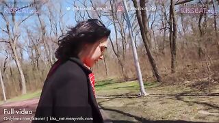 An agent offered Russian student a modeling job and fucked her outdoors