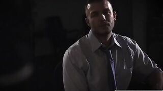 Shady reporter fucked Evelyn Claire in the office for his needs