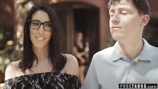 A lonely widow, Natasha Nice, gets infatuated with her neighbor's impressive size