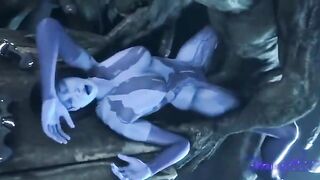 Cortana gets her pussy railed by every Spartan, no exceptions
