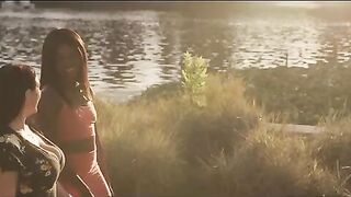 Intense and passionate lesbian sex with stunning babe