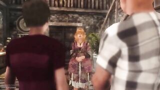 Harry Potter has a dirty encounter with a sexy sister in 3D