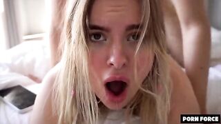 Hot teen Miradavid gets her brains fucked out and cum-slapped