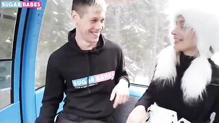 A daring couple has sex right in the public park, just like Christy White’s bold outdoor scenes