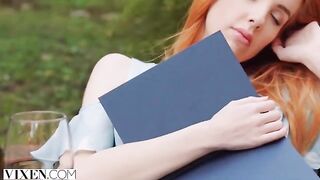 Scarlett tries to distract her from the breakup by fucking with a stranger