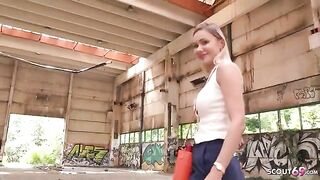 Big tits street casting with Verena Maxima, a tall and leggy blonde beauty