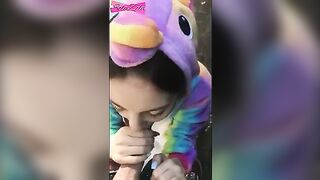 A girl ran away after getting fucked outdoors hard