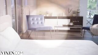 Babe Kayley gets a sensual and erotic massage from a hot man