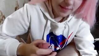 The girl was reading a book when her boyfriend interrupted her
