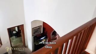 She was fucked by her stepbrothers while chatting with them about something entirely different