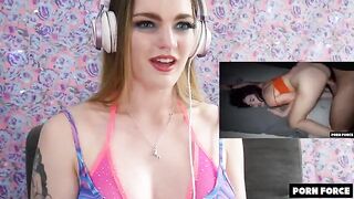 Carly Rae Summers reacts to a rough and intense scene that leaves her brain melting