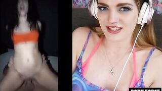 Carly Rae Summers reacts to a rough and intense scene that leaves her brain melting