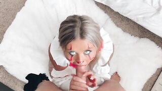 Littlebuffbabe is a crazy bitch who loves to suck cock and do it with style