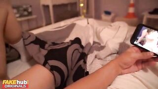 A stepbrother fucks his 19-year-old step sister with a great ass