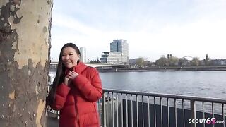 First rimjob and porn with Asian college girl Luna