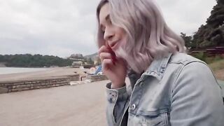 Real Sex With a Stranger - Belleniko's rough pussy fuck