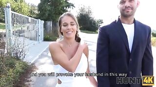 A husband hired a guy to watch him fucking his wife in a daring stunt