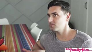 Alyx Star gets her pussy creampied by pervert stepbrother in a steamy scene