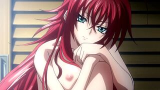 Rias Gremory welcomes her new servant with a firm hand