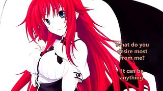Rias Gremory welcomes her new servant with a firm hand