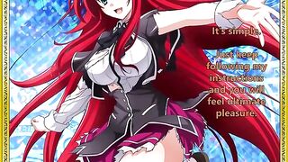 Rias Gremory welcomes her new servant with a firm hand