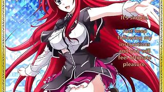 Rias Gremory welcomes her new servant with a firm hand