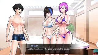 You are trapped with the goddesses in a game where you have to solve puzzles to escape