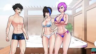 You are trapped with the goddesses in a game where you have to solve puzzles to escape