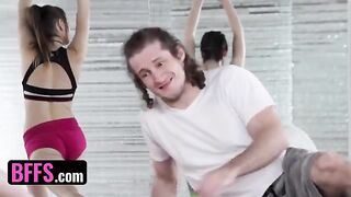 Yoga master fucks with students in hardcore poses