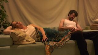 The evening passed, and the stepmom was left with a young man