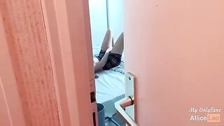 I watch my stepsister masturbate and I offered her my cock which she accepted!