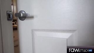 The small-breasted tattooed girl Sera Ryder gets her pussy stretched by a huge cock