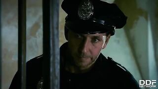 Hot blonde hooker Rosella Visconti gets fucked in police station