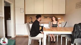 A beautiful girl is fucking with a real estate agent for a rent discount