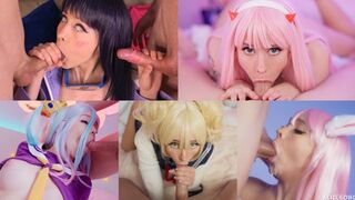 Best cosplay deepthroat compilation featuring Alice Bong's incredible skills