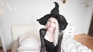 The guy came to the sexy witch and made love on Halloween