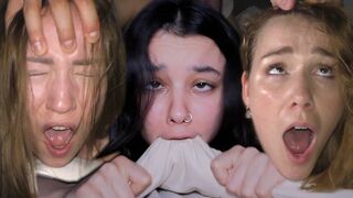 Cute girls like it ROUGH in this intense compilation of petite college teens