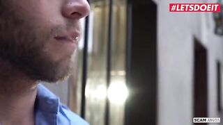 Two sexy babes Abella Danger and Zoe Monroe fucked by the guard in prison