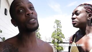 The darkest Brazilian I have ever seen Fernanda Chocolatte getting fucked by a black dude
