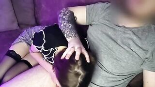 Got horny while sitting next to this girl and fucked her mouth - Sunako_Kirishiki