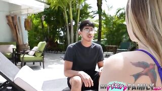 Pervert guy fucked his stepsister and made her swallow the cum