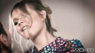 The guy gently fucked his giggly and cute blonde girlfriend