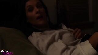 Mandy Flores fucks with her stepson during a sleepover in this steamy scene